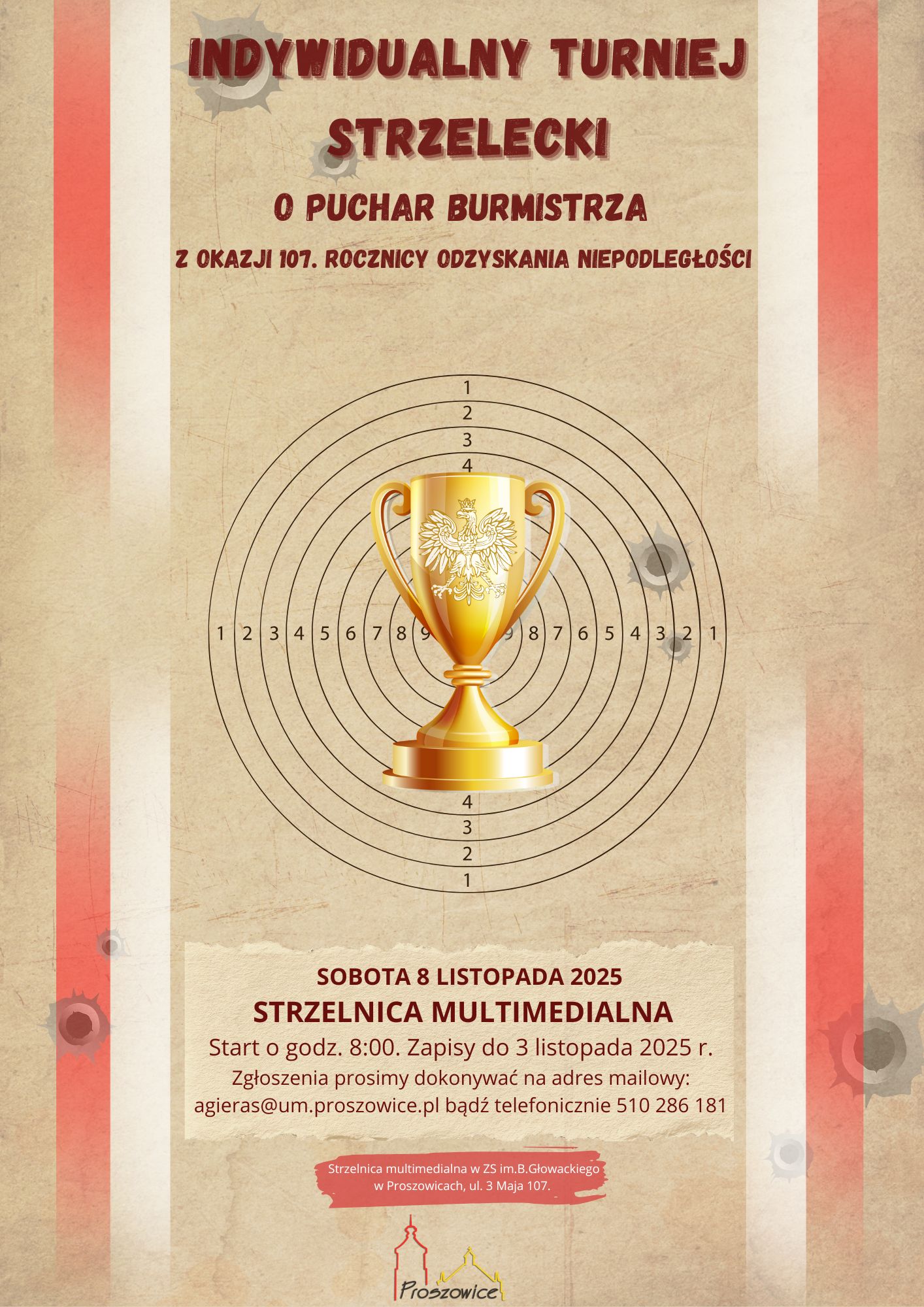 Plakat promujący Indywidualny Turniej Strzelecki. Plakat promujący Indywidualny Turniej Strzelecki.