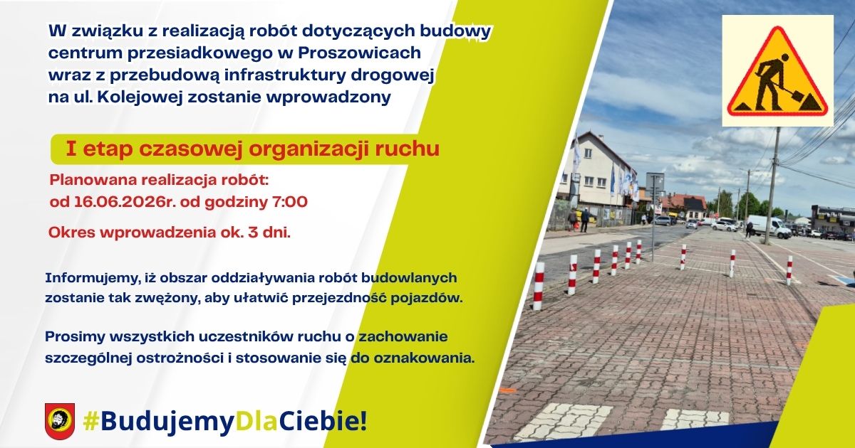 Grafika informacyjna - I etap czasowej organizacji ruchu. Grafika informacyjna - I etap czasowej organizacji ruchu.