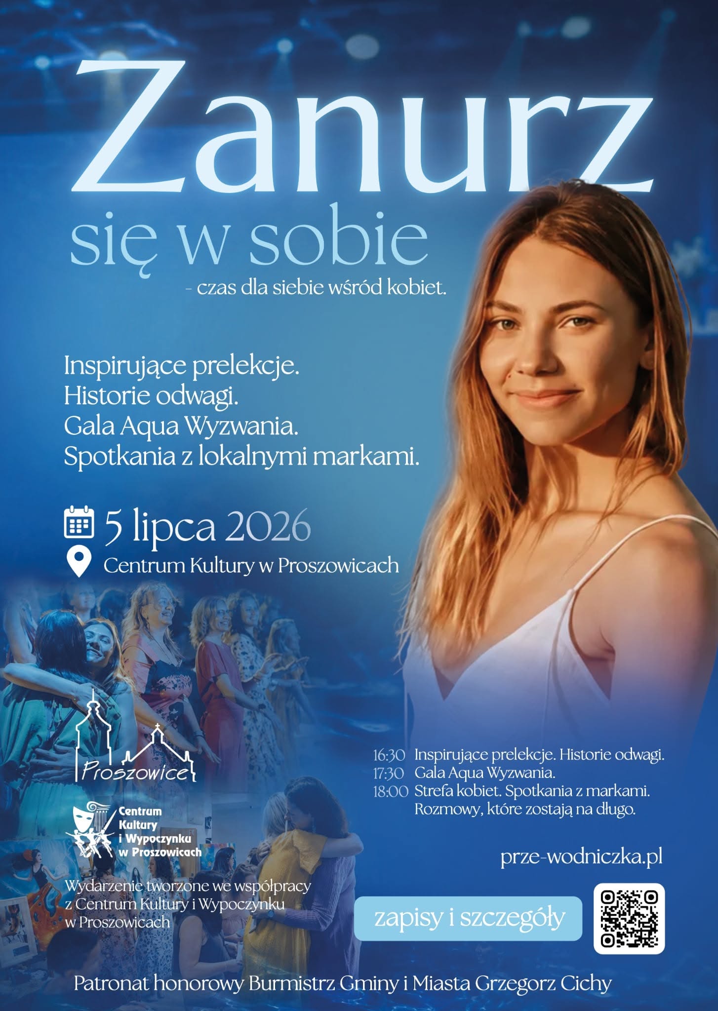 Zanurz się w sobie - plakat promujący wydarzenie. Zanurz się w sobie - plakat promujący wydarzenie.