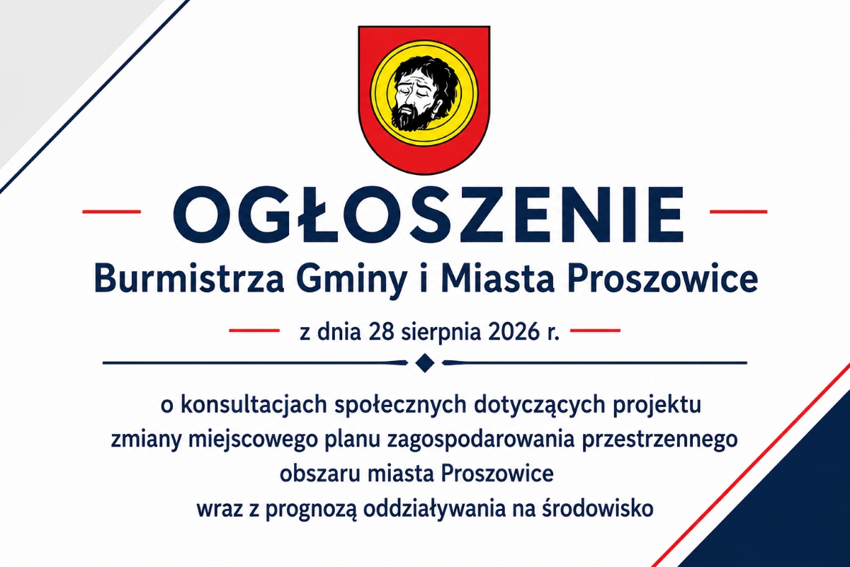 Ogłoszenie konsultacji - grafika informacyjna.