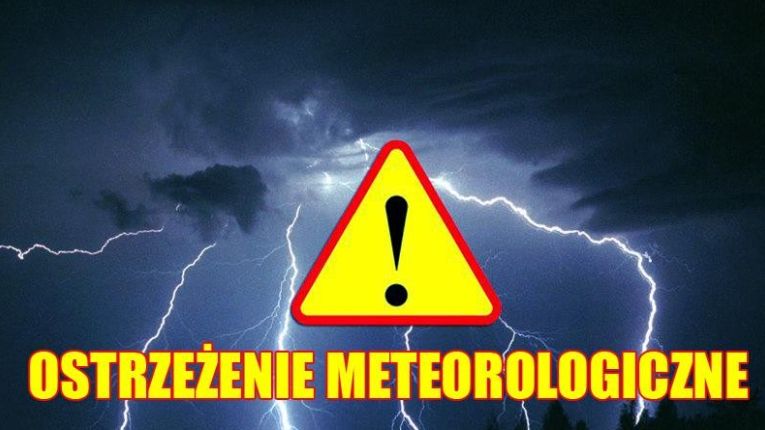 Ostrzeżenie meteorologiczne - burze z gradem