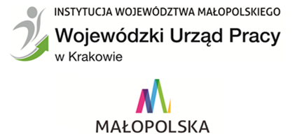 Logo Wojewódzkiego Urzędu Pracy oraz logo Małopolski