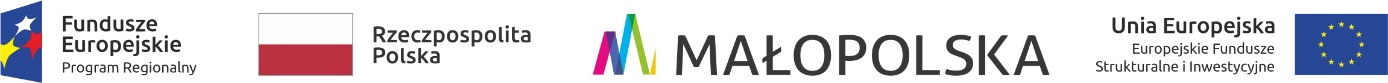 Fundusze Europejskie Program Regionalny, Rzeczpospolita Polska, Małopolska, Unia Europejska Europejskie Fundusze Strukturalne i Inwestycyjne