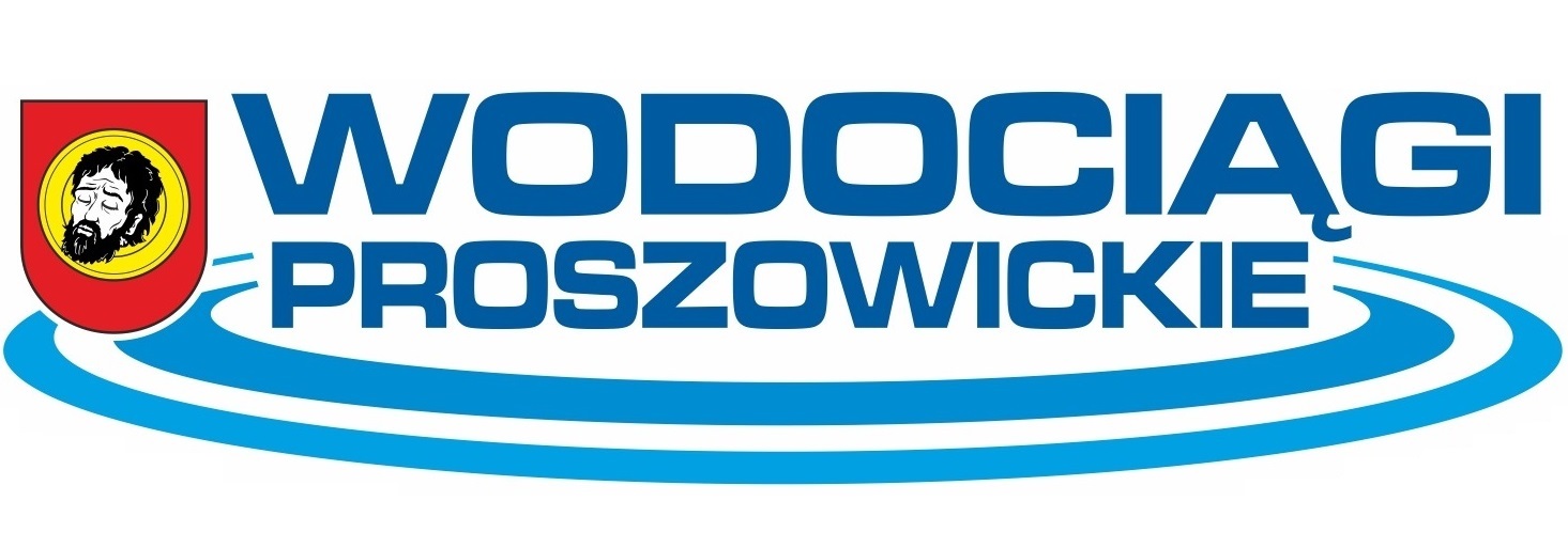 Logo Wodociągów Proszowickich.