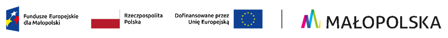 Belka - Fundusze Europejskie dla Małopolski, Rzeczpospolita Polska, Dofinansowane przez Unię Europejską, Małopolska