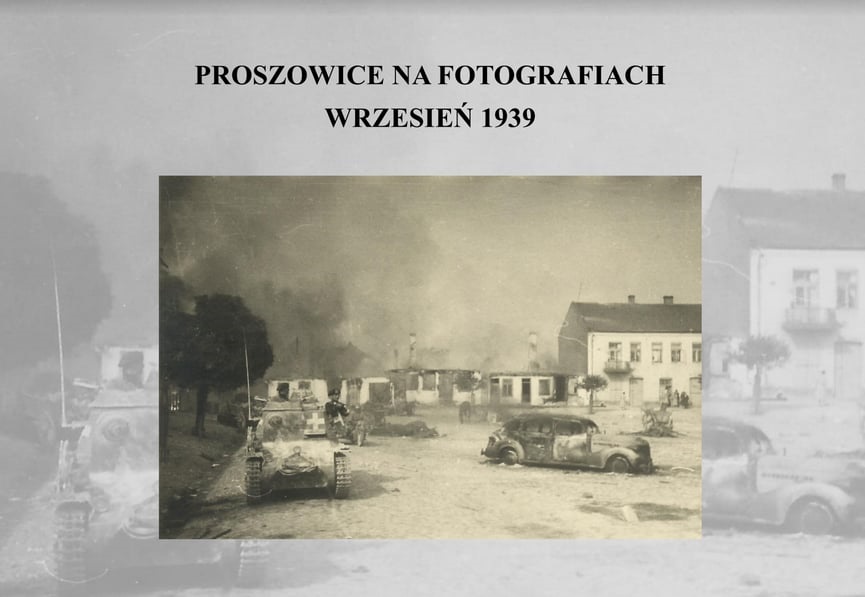 Okładka książki ''Proszowice na fotografiach wrzesień 1939''