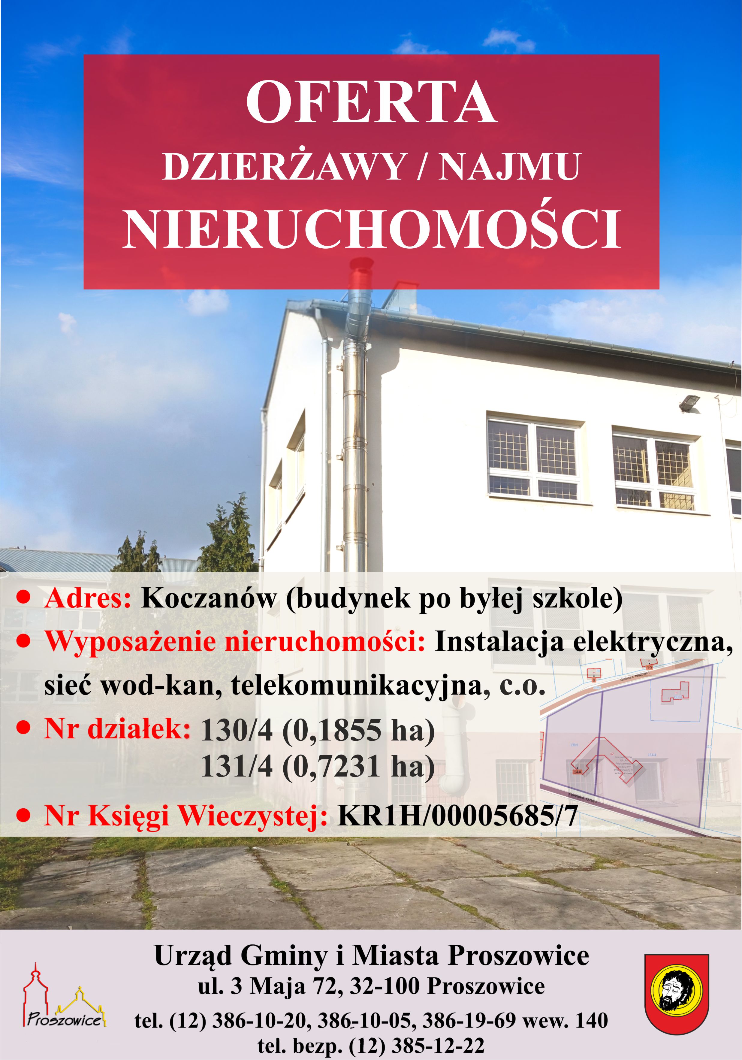 Plakat - Dzierżawa/Najem Koczanów