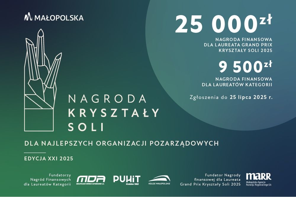 Nagroda Kryształy Soli - grafika informacyjna.